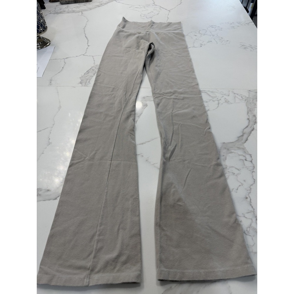 Brandy Melville Leggings Juniors 8 Beige Jersey Knit Mid Rise Stretch Ankle